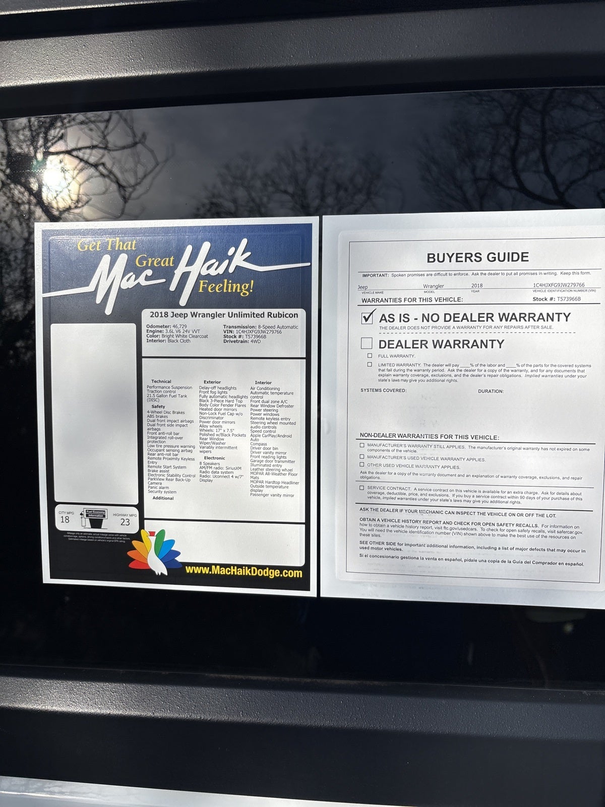 2018 Jeep Wrangler Unlimited Rubicon