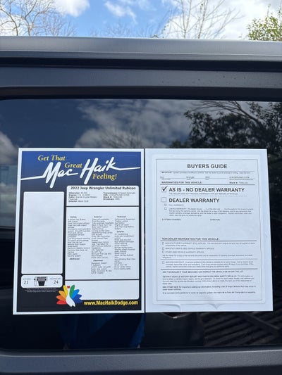 2022 Jeep Wrangler Unlimited Rubicon