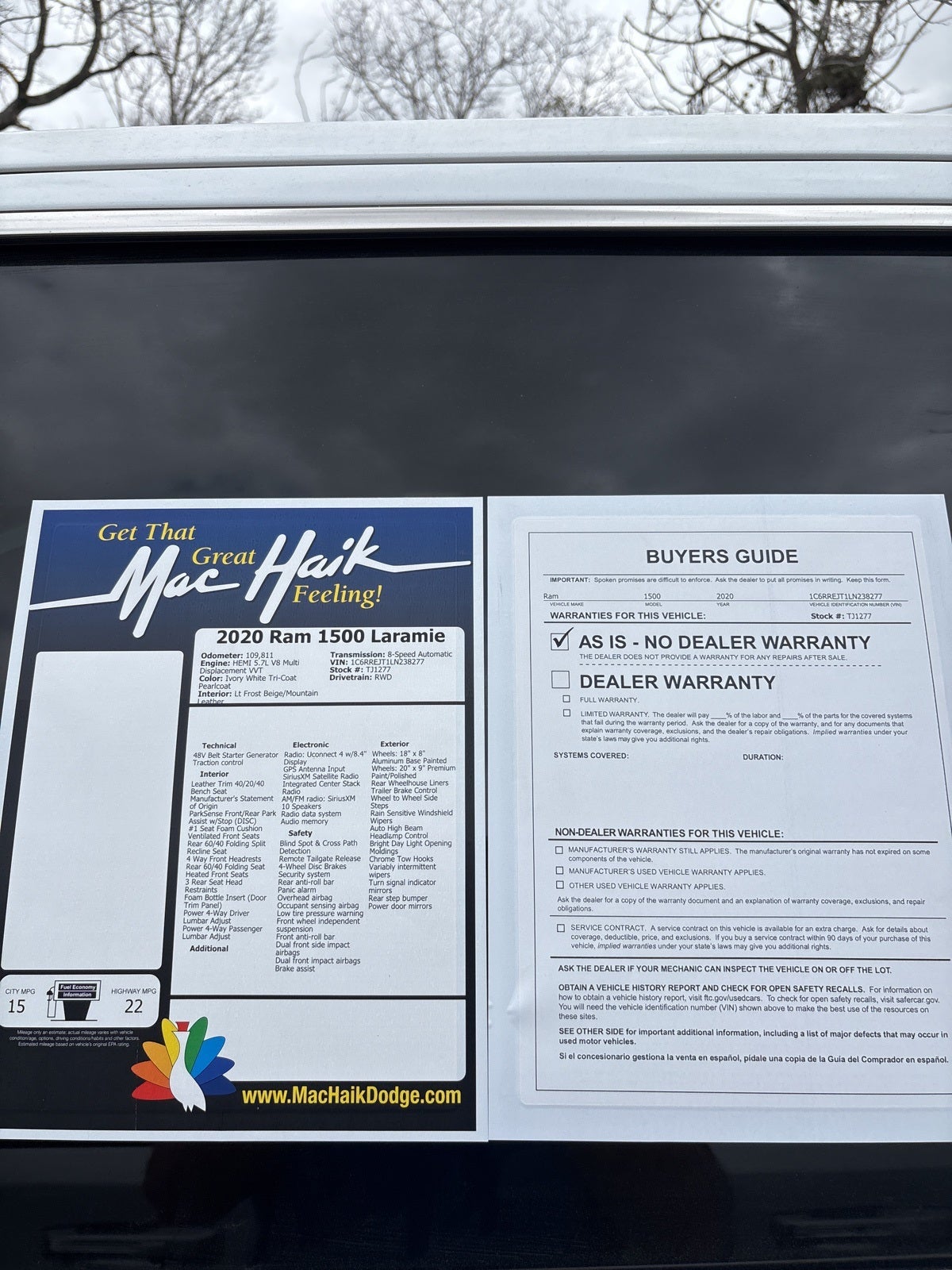 2020 RAM 1500 Laramie