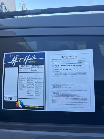 2020 Dodge Journey SE