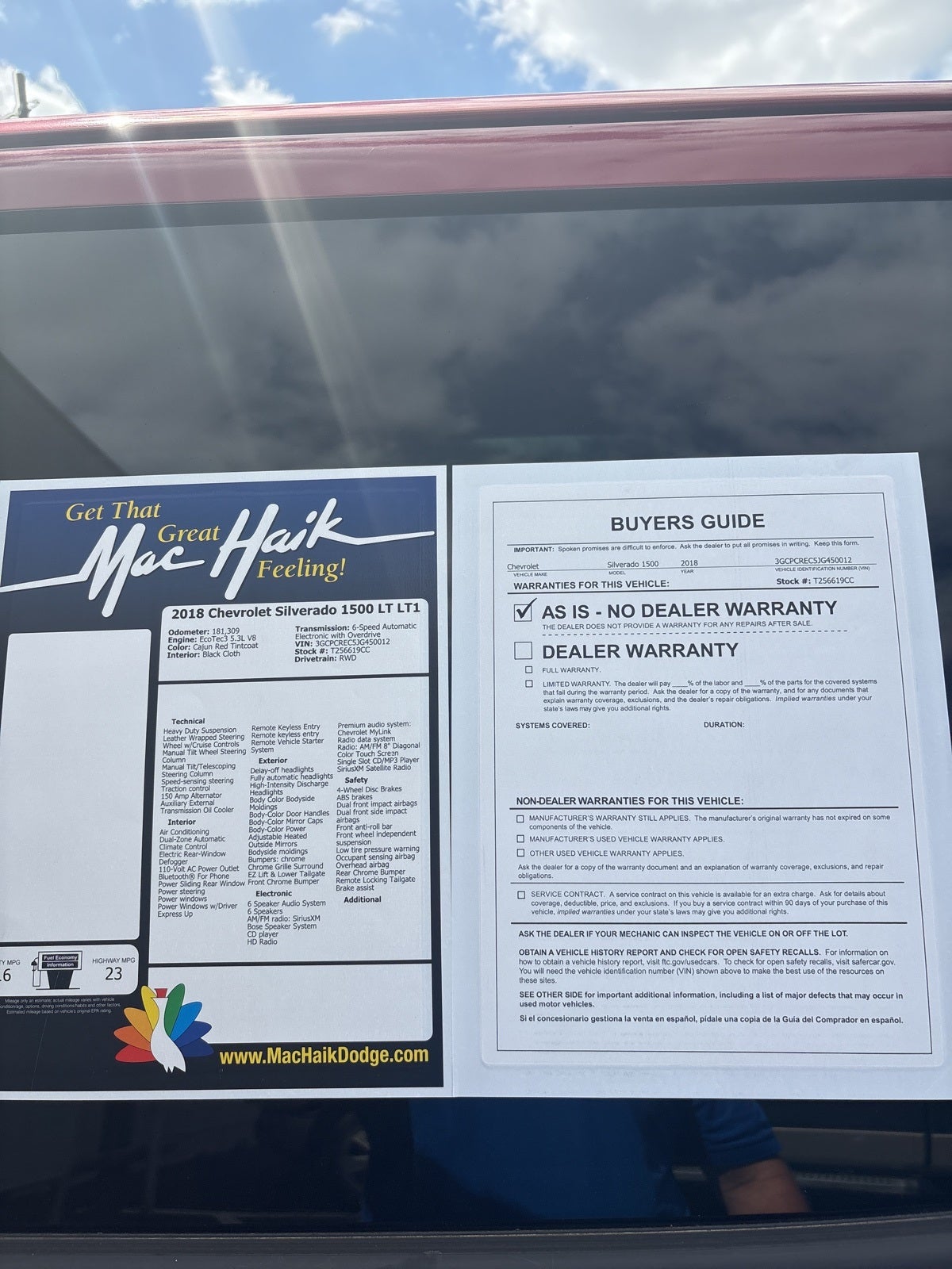 2018 Chevrolet Silverado 1500 LT LT1