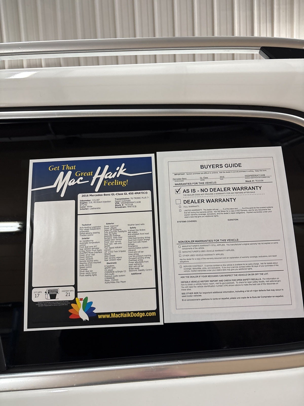 2016 Mercedes-Benz GL-Class GL 450 4MATIC®