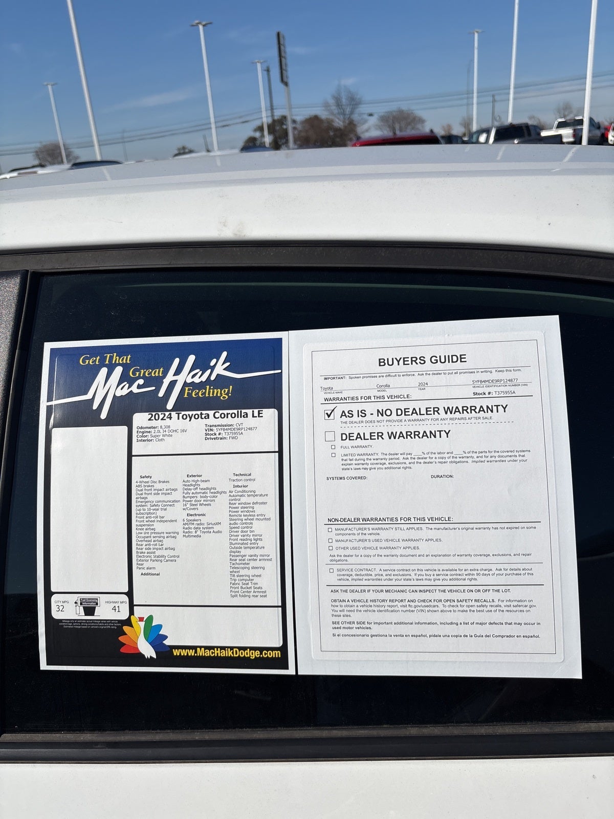 2024 Toyota Corolla LE