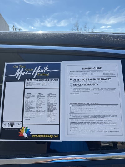 2025 Mitsubishi Eclipse Cross SE